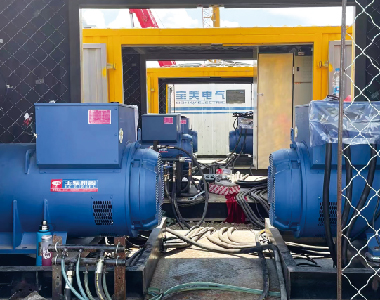 大慶油田燃?xì)忭椖浚?臺德科發(fā)電機500KW660V)